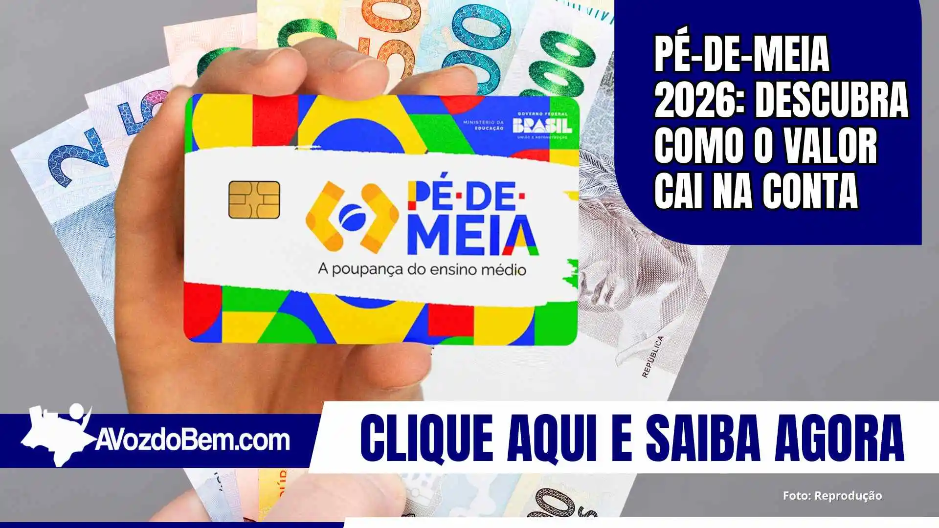 Pé-de-Meia 2026: Descubra como o valor cai na conta