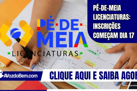 Pé-de-Meia Licenciaturas: Inscrições começam dia 17