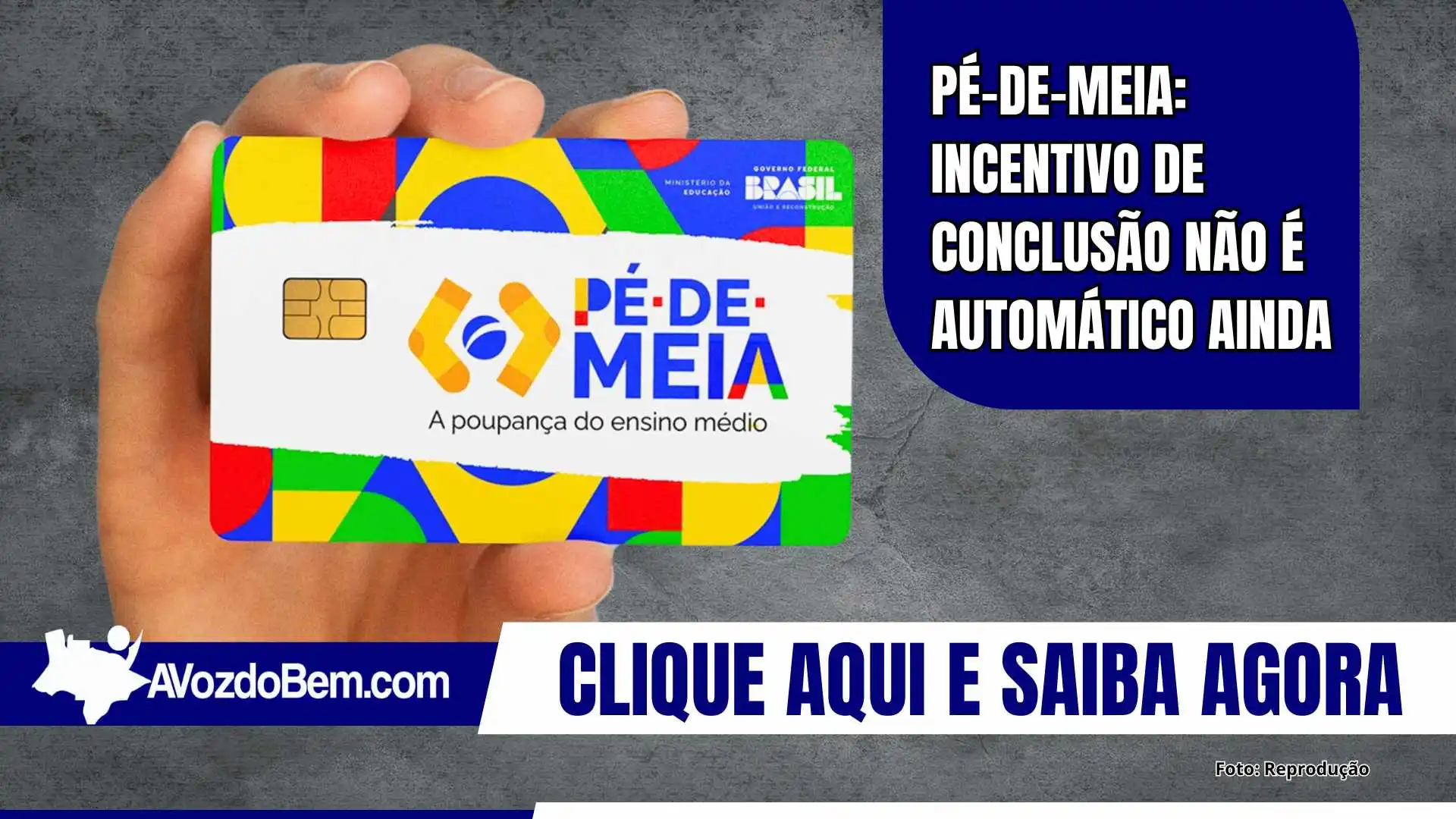 Pé-de-Meia: incentivo de conclusão não é automático ainda