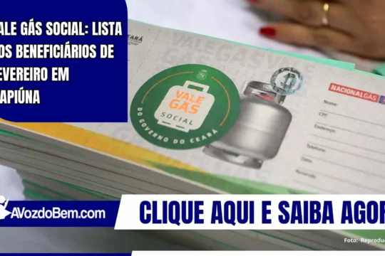 Vale Gás Social: lista dos beneficiários de fevereiro em Itapiúna