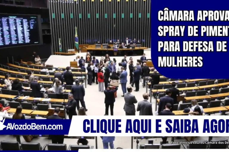 Câmara aprova spray de pimenta para defesa de mulheres
