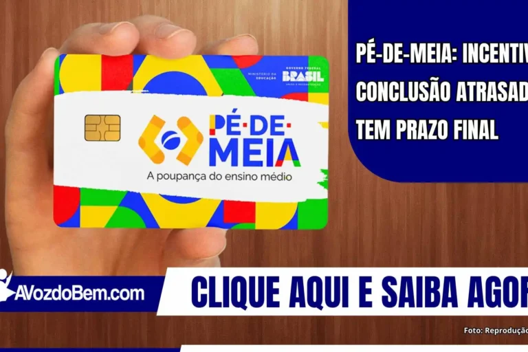 Pé-de-Meia: incentivo conclusão atrasado tem prazo final