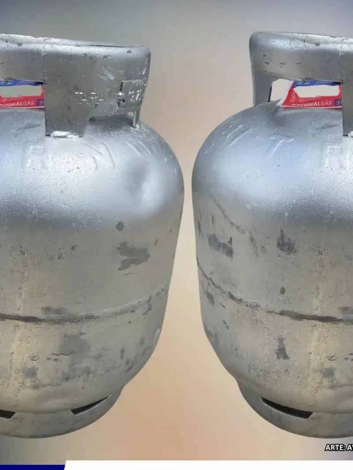 Dois botijões de gás de cozinha, representando o Gás do Povo e as regras sobre a recarga gratuita e possíveis cobranças adicionais nas revendas credenciadas.