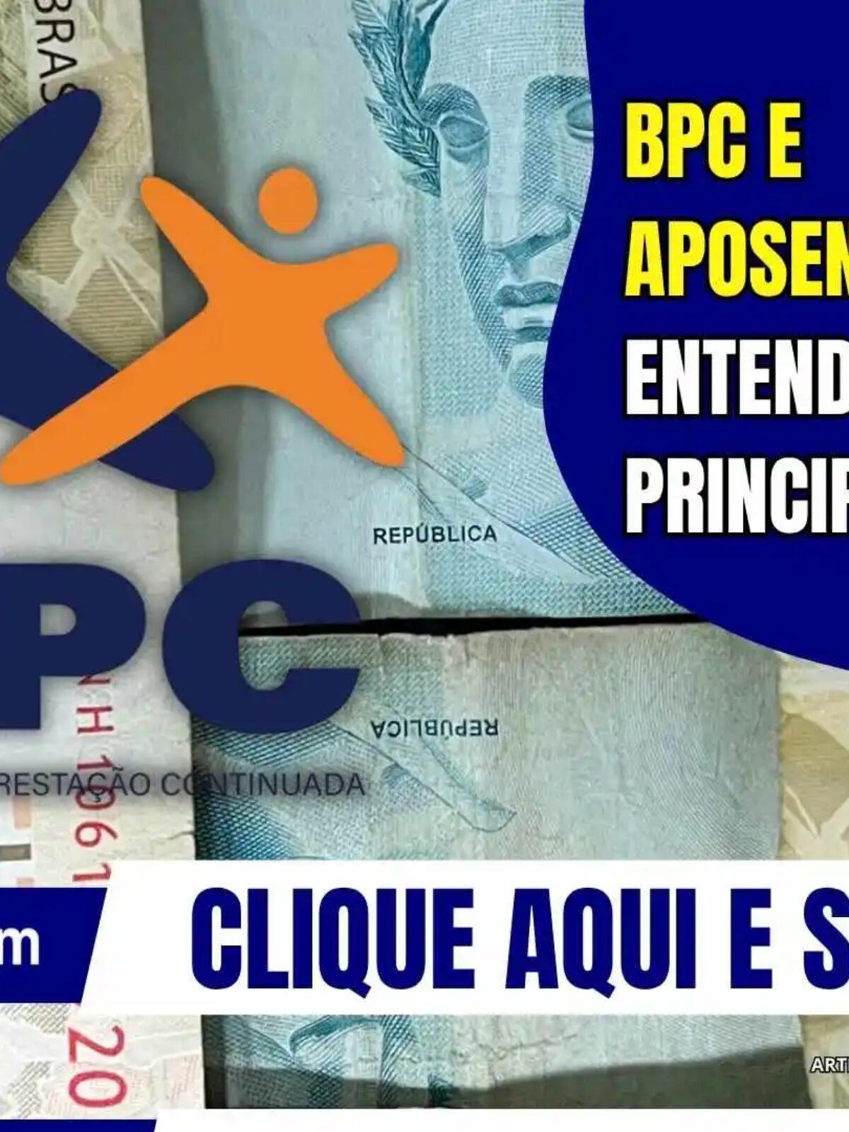 Símbolo do Benefício de Prestação Continuada (BPC) em destaque, representando as principais diferenças entre o benefício assistencial e a aposentadoria do INSS.