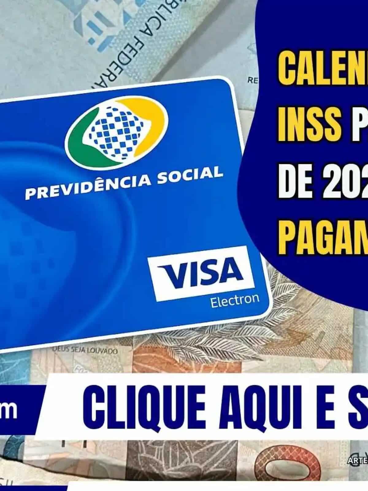 Cartão de benefício do INSS em destaque, representando o calendário de pagamentos de outubro de 2026 para aposentados, pensionistas e beneficiários da Previdência Social.
