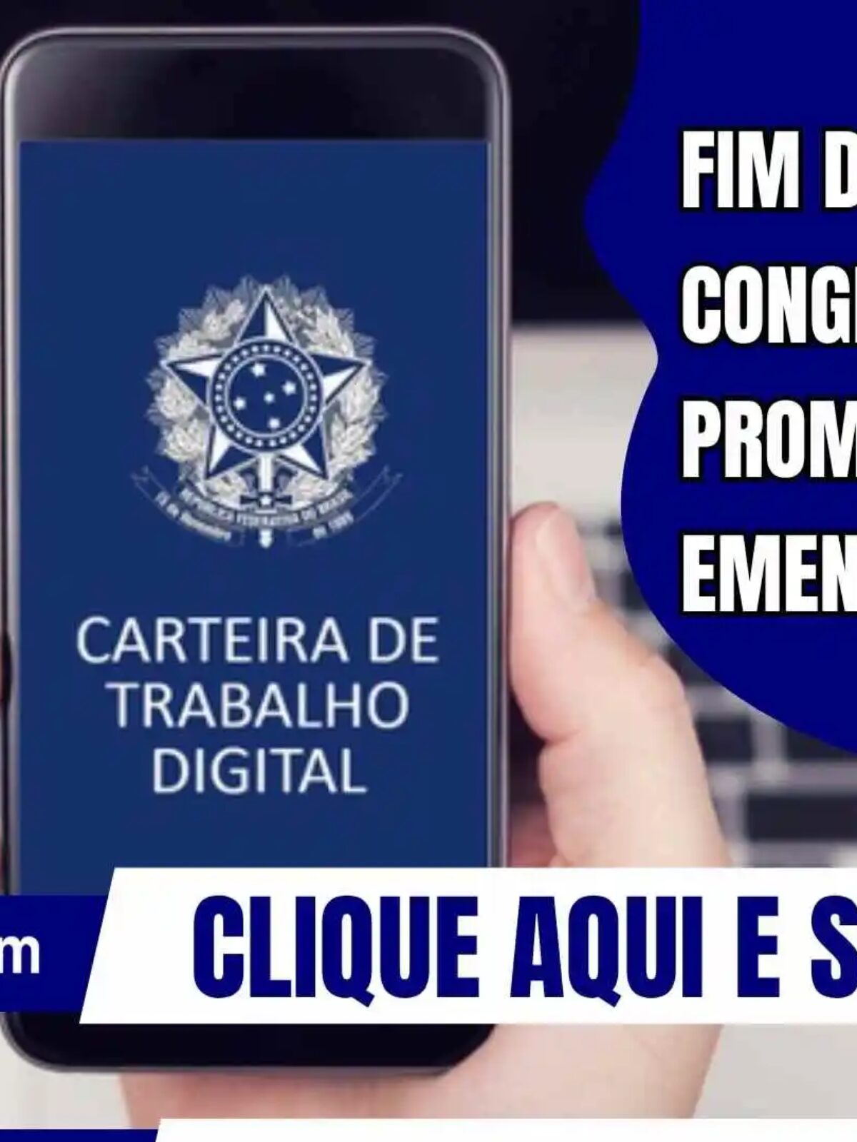 Imagem do Congresso Nacional em destaque, representando a promulgação de emenda constitucional que prevê o fim da escala de trabalho 6x1 e a adoção da jornada 5x2.
