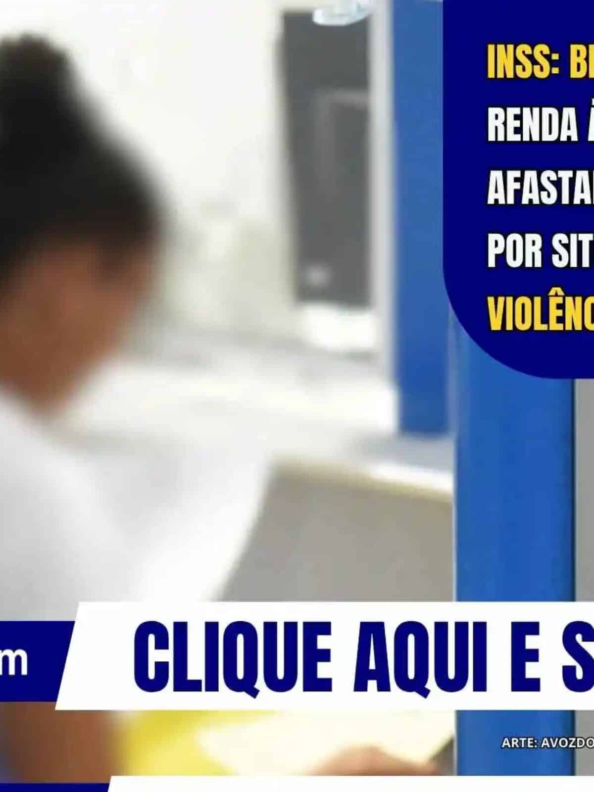Mulher em ambiente de atendimento, representando a proteção previdenciária e o benefício do INSS destinado a mulheres afastadas do trabalho em razão de violência doméstica.