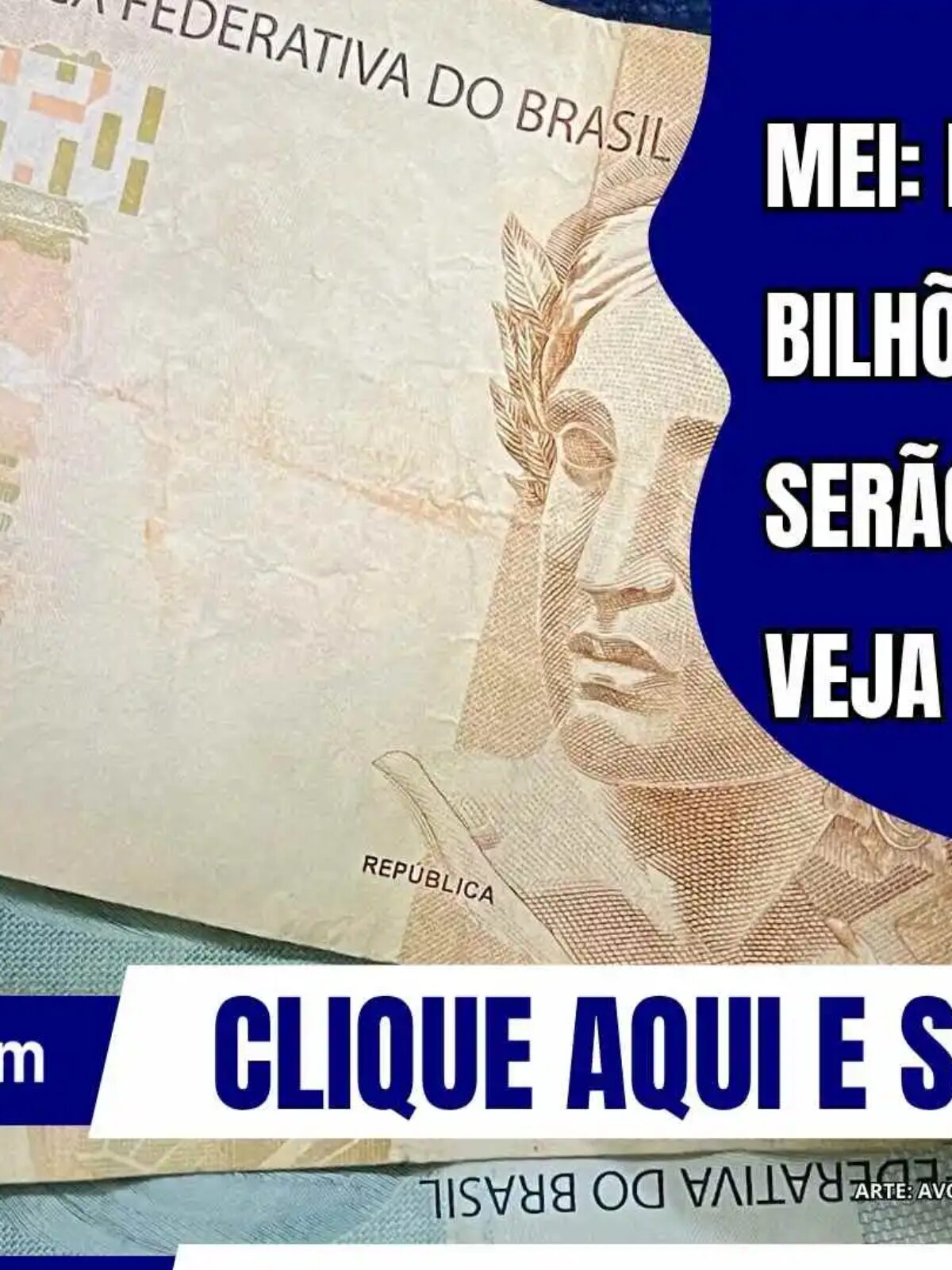 Cédulas de real em destaque, representando a proposta de perdão de R$ 12,5 bilhões em dívidas de microempreendedores individuais (MEIs) a partir de janeiro de 2027.