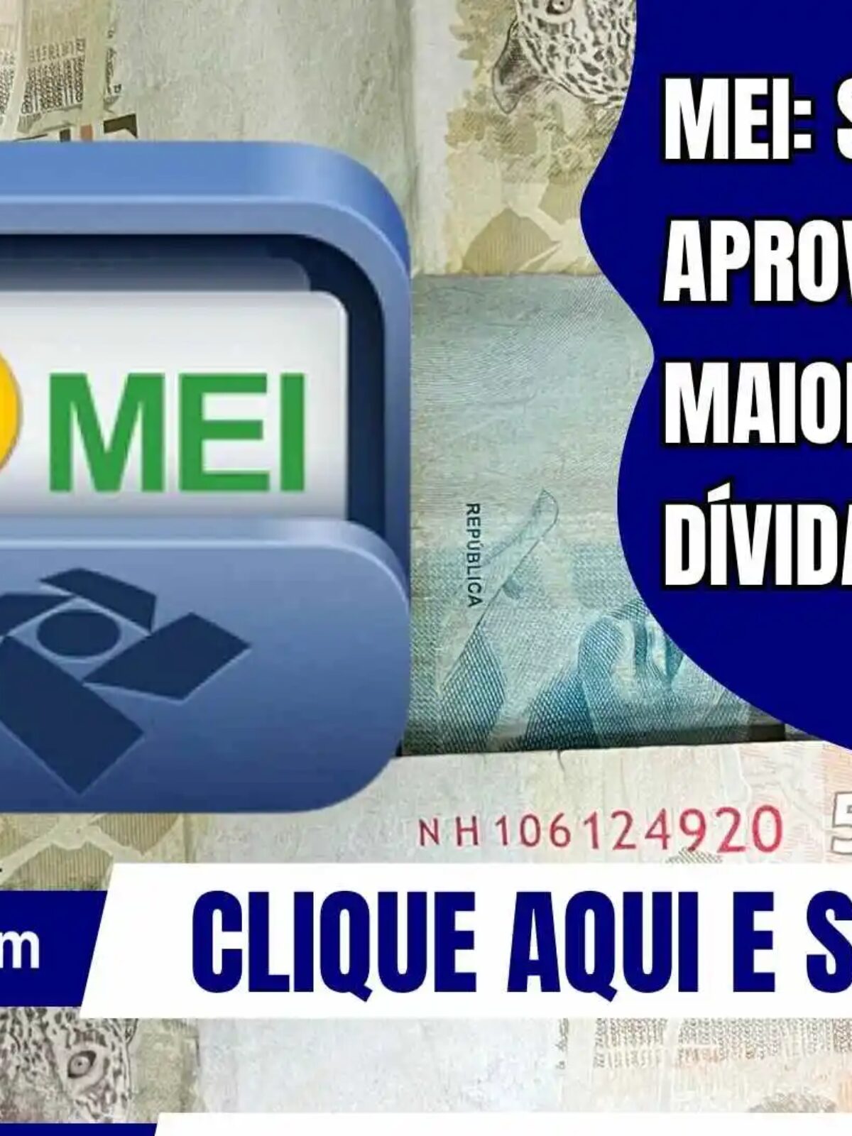 Imagem com o símbolo do Microempreendedor Individual (MEI), representando a aprovação no Senado de proposta que amplia o limite de faturamento e prevê o perdão de dívidas para pequenos empreendedores.